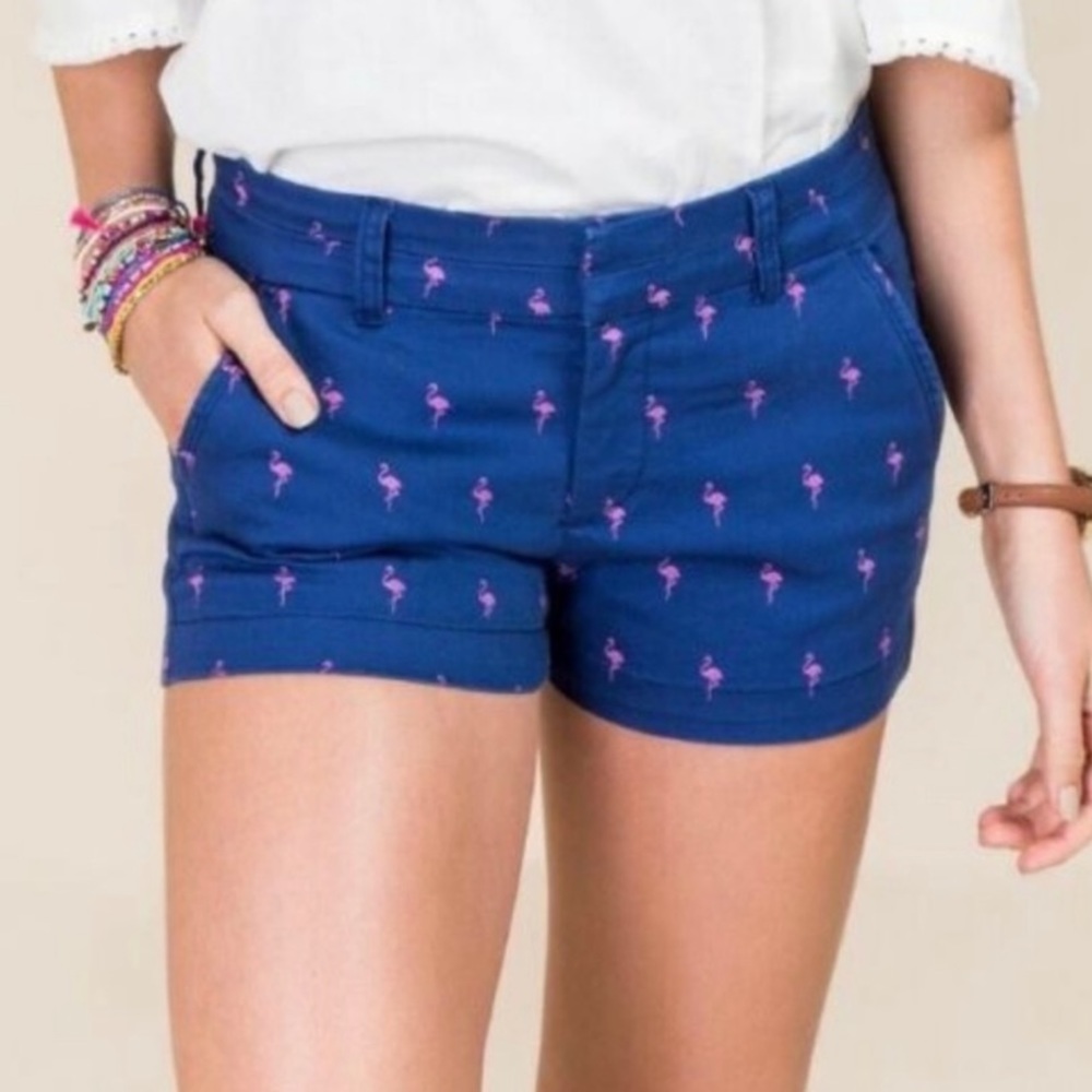 Harper Flamingo Print Shorts